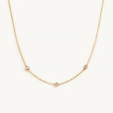 Minimalist Zircon 925 Silver Necklace for Women