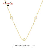 Minimalist Zircon 925 Silver Necklace for Women