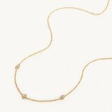 Minimalist Zircon 925 Silver Necklace for Women