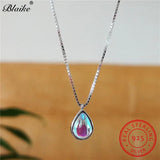 925 Silver Moonstone Water Drop Necklace for Women