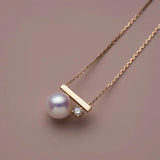 S925 Silver 14K Plated Pearl Necklace for Women
