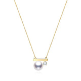 S925 Silver 14K Plated Pearl Necklace for Women