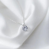 Geometric Zircon Choker Necklace 925 Silver