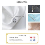 Geometric Zircon Choker Necklace 925 Silver