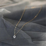 Geometric Zircon Choker Necklace 925 Silver