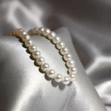 6mm Shell Pearl Sterling Silver Necklace for Women