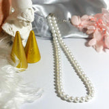 6mm Shell Pearl Sterling Silver Necklace for Women