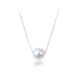 925 Silver Freshwater Pearl Necklace Pendant Women's Jewelry Gift