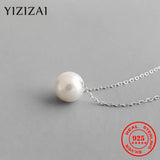 925 Silver Freshwater Pearl Necklace Pendant Women's Jewelry Gift