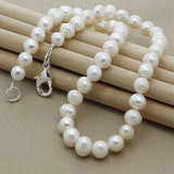925 Silver Necklace Natural Freshwater Pearl Women Necklaces