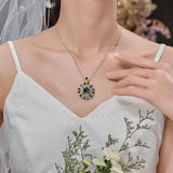 Tanzanite Stone Pendant Necklace Silver Chokers Jewelry