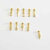925 Silver Adjustable Resizable Necklace Number Charm Pendant Jewelry