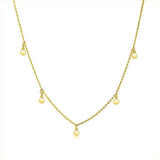 TrustDavis 925 Silver Round Choker Necklace Chain Charm Women Jewelry ED332