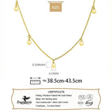 TrustDavis 925 Silver Round Choker Necklace Chain Charm Women Jewelry ED332