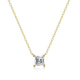 925 Silver Zircon Necklace for Women Clavicle Choker Wedding Jewelry