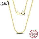 925 Silver Chain Necklace 18K Jewelry