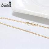 925 Silver Chain Necklace 18K Jewelry