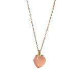 Pink Agate Pendant Necklace for Women YNC168