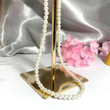 4mm Shell Pearl Necklace 40-60cm 925 Sterling Silver Chain Classic Jewelry