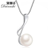 Freshwater Pearl Silver Pendant Necklace Jewelry for Women