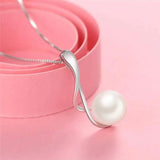 Freshwater Pearl Silver Pendant Necklace Jewelry for Women