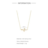 925 Sterling Silver Snake Shape Necklace for Women