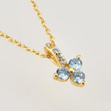 925 Silver Zircon CZ Pendant Choker Chain Rainbow Crystal Wedding Jewelry
