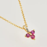 925 Silver Zircon CZ Pendant Choker Chain Rainbow Crystal Wedding Jewelry