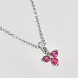 925 Silver Zircon CZ Pendant Choker Chain Rainbow Crystal Wedding Jewelry