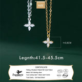 TrustDavis 925 Silver Heart CZ Necklace for Girls DA0085