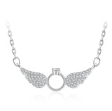 Angel Wings Choker 925 Sterling Silver Necklace