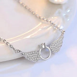 Angel Wings Choker 925 Sterling Silver Necklace