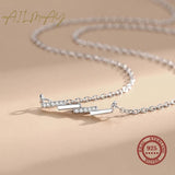 925 Silver Square Pendant Necklace for Women