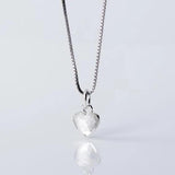 Trustdavis 925 Silver Romantic Heart Necklace for Women Wedding Party