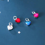 Trustdavis 925 Silver Romantic Heart Necklace for Women Wedding Party
