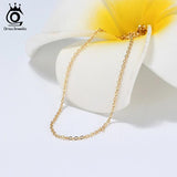 925 Sterling Silver 1.0mm Cable Chain Necklace for Pendant SC06