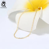 925 Sterling Silver 1.0mm Cable Chain Necklace for Pendant SC06