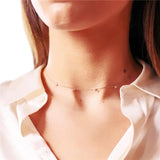 925 Silver Star Chain Necklace for Women
