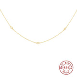 925 Silver Star Chain Necklace for Women