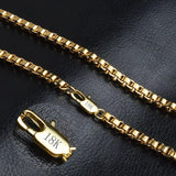 925 Sterling Silver 20 Inch 4MM Lattice Chain Necklace