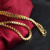 925 Sterling Silver 20 Inch 4MM Lattice Chain Necklace