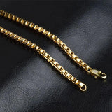 925 Sterling Silver 20 Inch 4MM Lattice Chain Necklace
