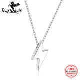 Davis Lightning Necklace 925 Sterling Silver Real Silver Pendant Girls Love Gift