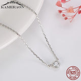 925 Silver CZ Zircon Wedding Band Necklace N815