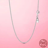 925 Sliver Classic Cable Chain Necklace Rose Necklace Chain Jewelry