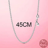 925 Sliver Classic Cable Chain Necklace Rose Necklace Chain Jewelry
