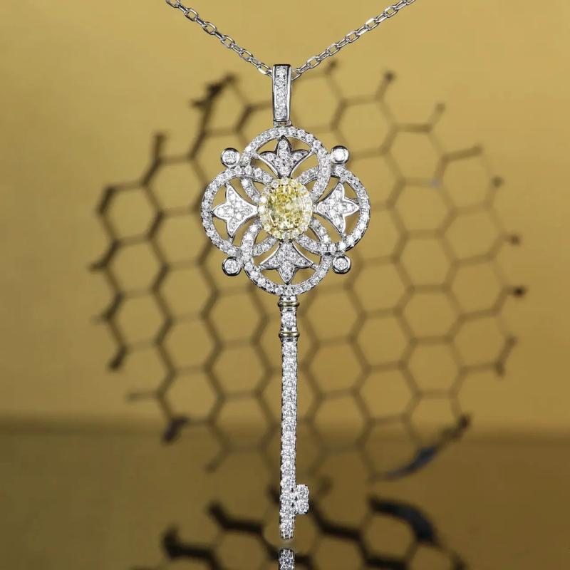 Delicate Silver Zircon Pendant Necklace Chains Choker Jewelry