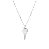 925 Sterling Silver Key Pendant Locker Long Chain Small Tiny Fine Jewelry