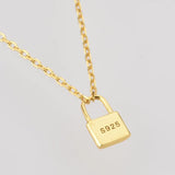 925 Sterling Silver Key Pendant Locker Long Chain Small Tiny Fine Jewelry