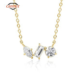 925 Silver Zircon Necklace for Women Clavicle Chain Jewelry